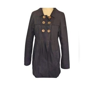 Billabong Double Breasted Coat Jacket Black Size L